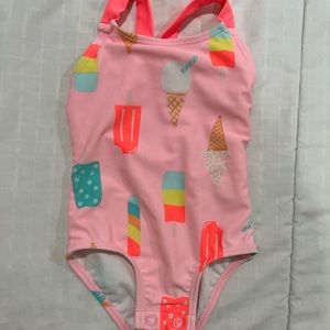 Carter’s Baby Girl Ice Cream Bathing Suit Swim Pink Cute Fashion 6 Months